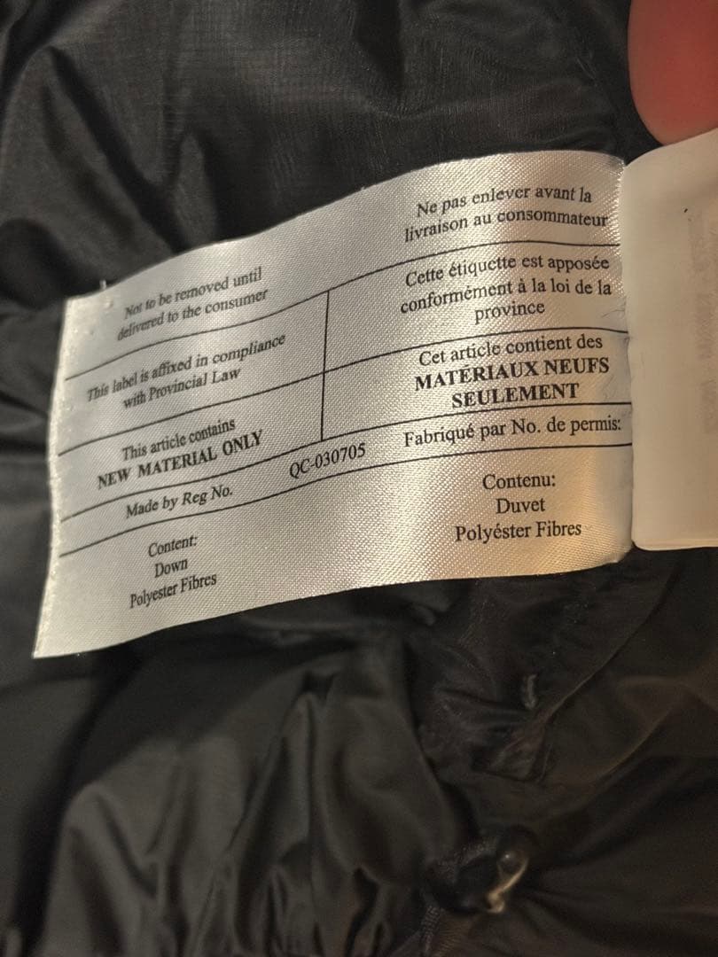 Arc’teryx アークテリクスブラックダウンジャケット