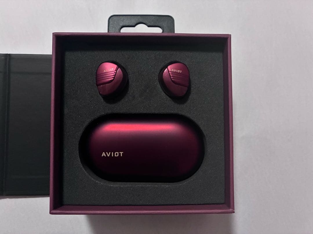 AVIOT TEーW1レッド Bluetooth イヤホン