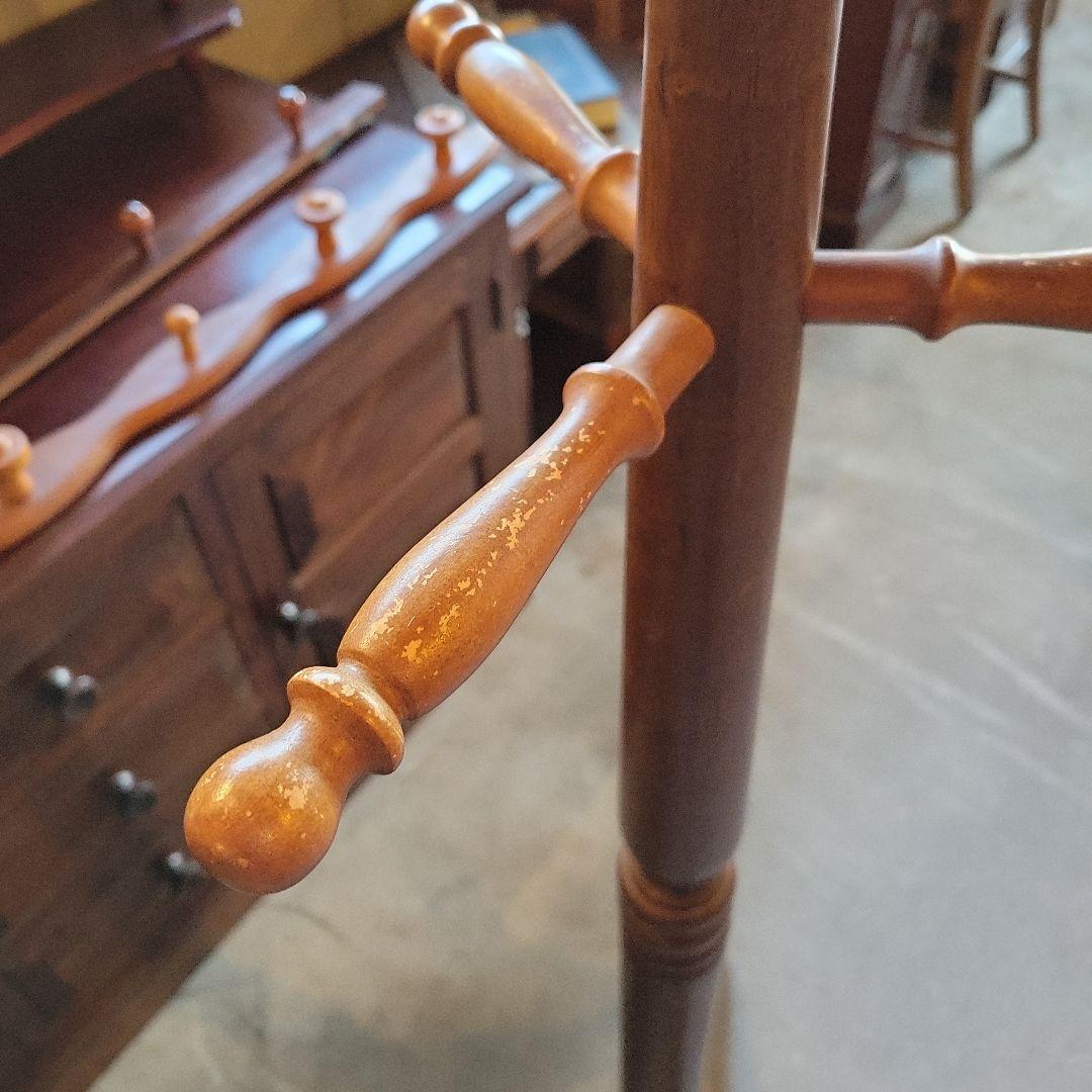 レトロ　ヴィンテージ木製 ポールハンガー コートハンガー