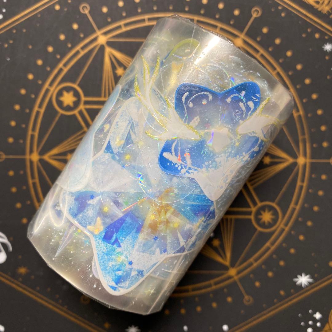 【9460】海外　マステ　3/5/巻　貝殻光マスキングテープ　惑星　青　装飾系