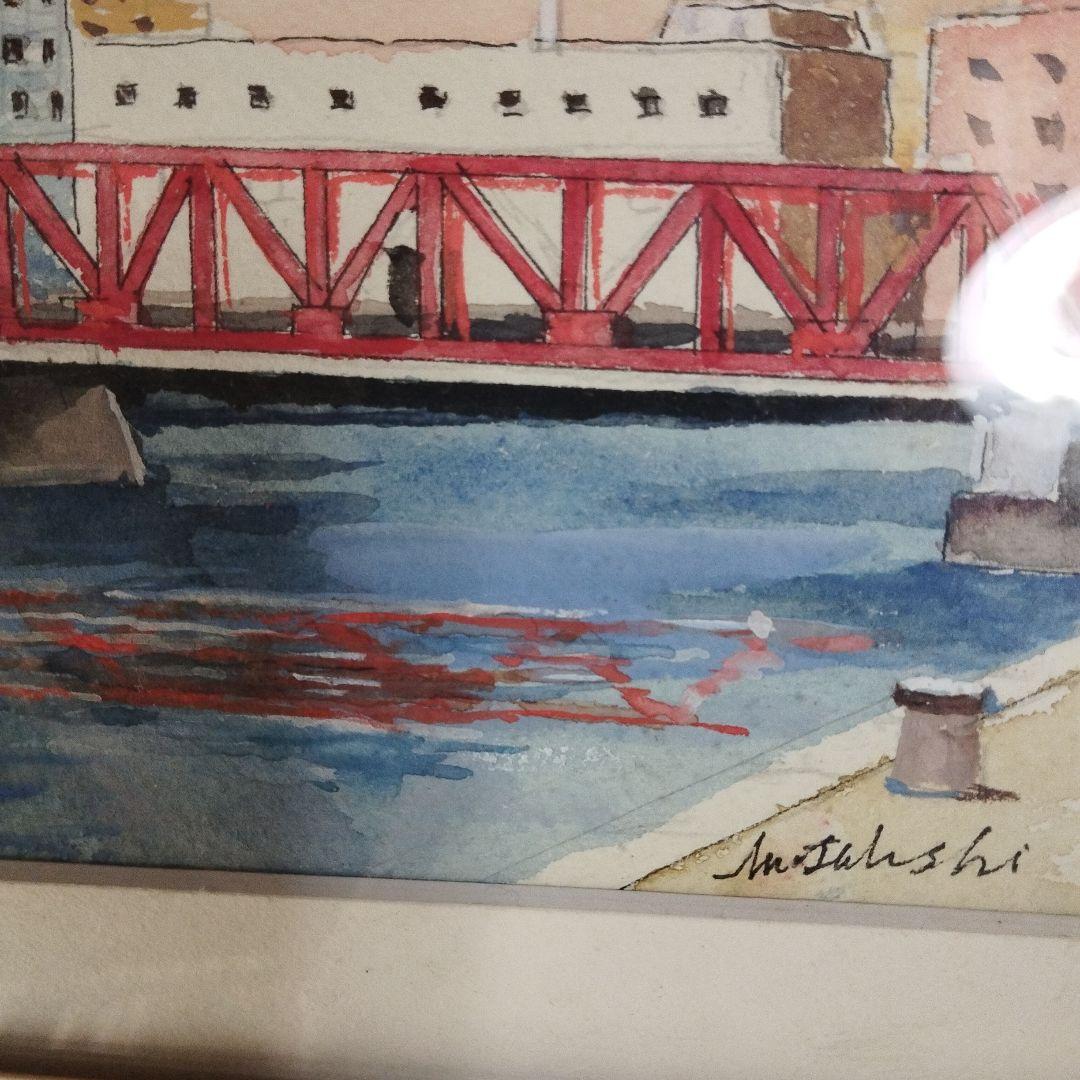 絵画、横浜風景。