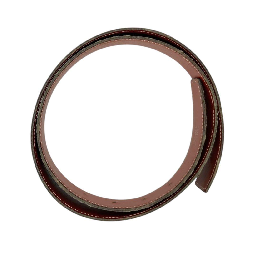 ⭐️良品⭐️ エルメス レザー ベルト 80 ブラウン ブラック