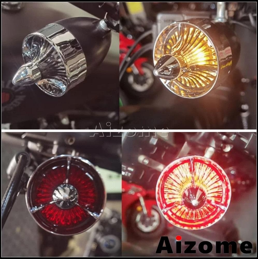 4個ハーレー ウィンカー レンズ スモーク ソフテイル スポーツスター