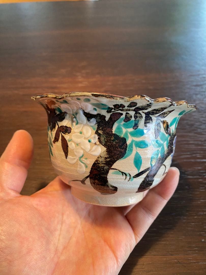 乾山写菖蒲15客　藤の花向付15客京焼 チロンマ