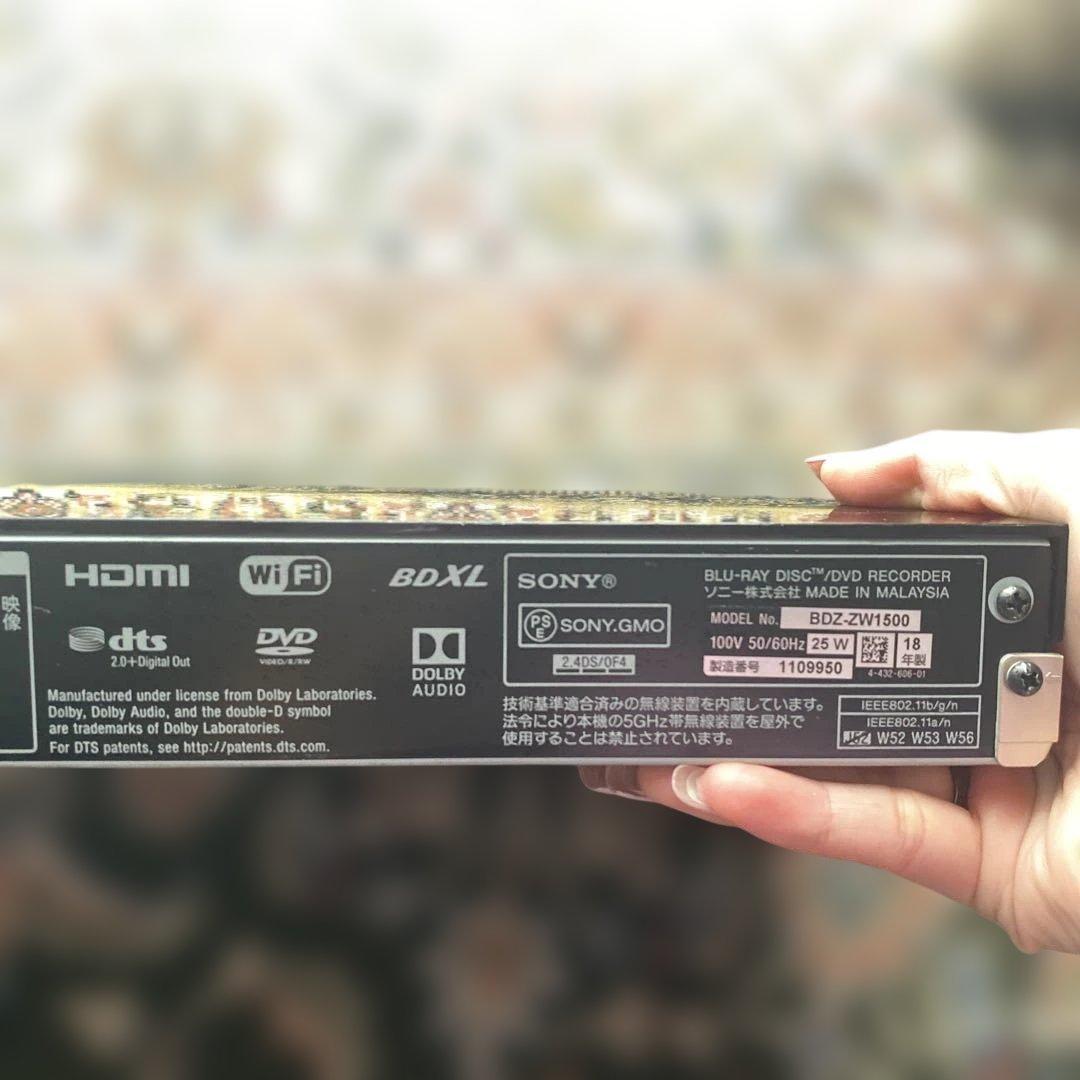 SONY BDZ-ZW1500 Blu-ray/DVDレコーダー
