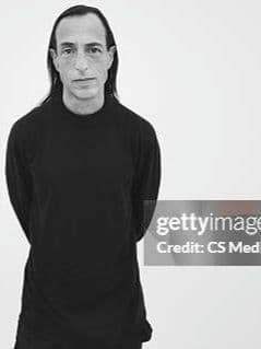 カシミア100% モックネック ニット ブラック FOREVER