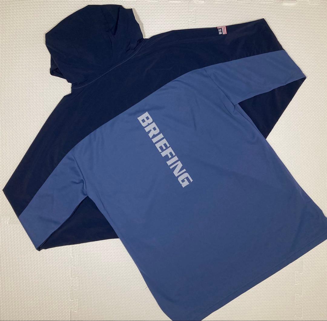 BRIEFING GOLF MS HALF ZIP HOODIE（BLUE／M）