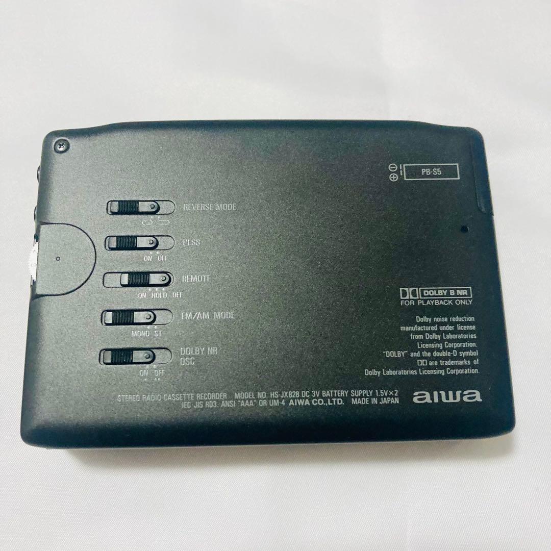 [未使用品]aiwa HS-JX828ステレオラジオカセットレコーダービンテージ