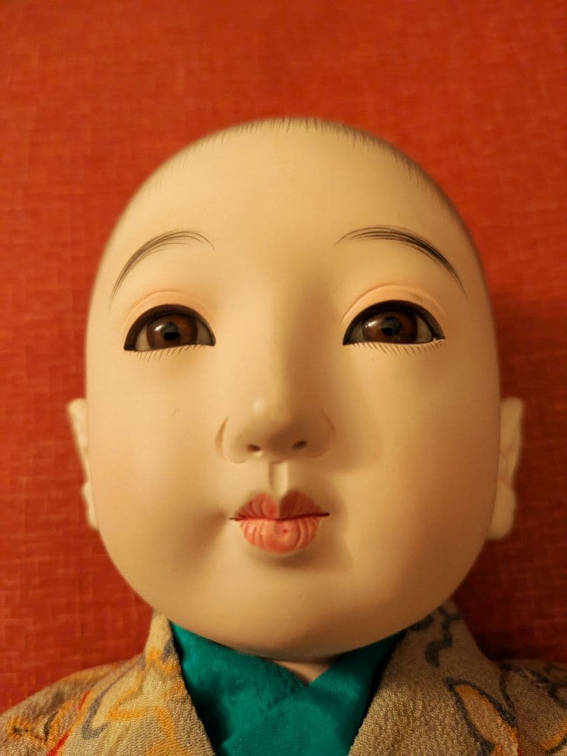 昭和初期　12号 市松人形　在銘　ビスクドール　日本玩具人形類統制協会