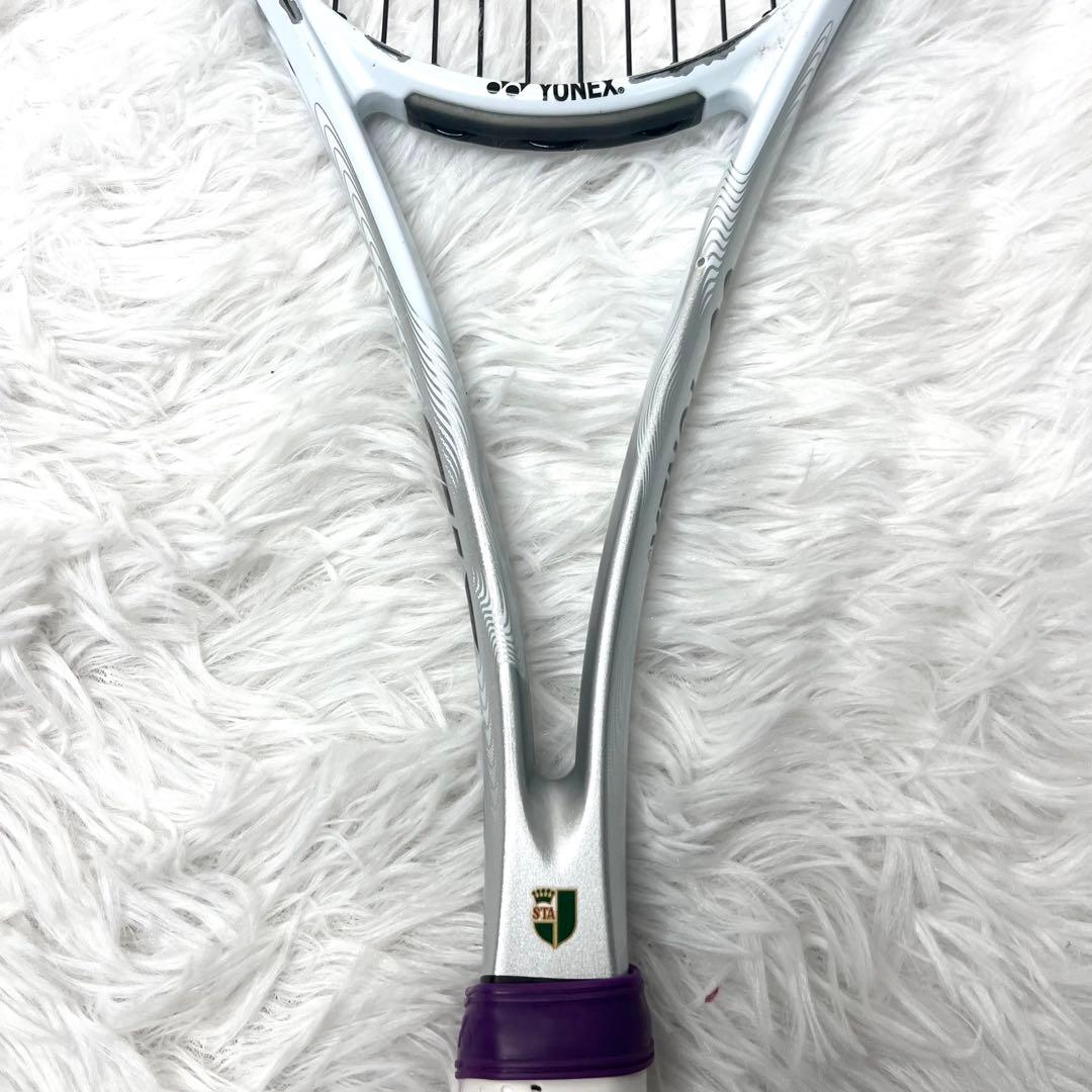 【良品】ヨネックス ナノフォース8v REV SL2 ソフトテニス 前衛用　白