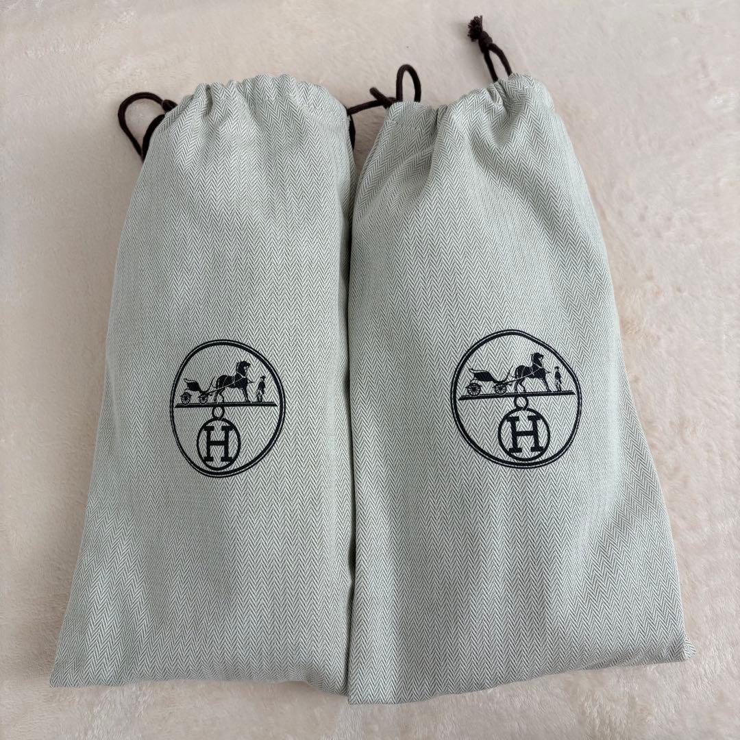 【未使用】　エルメス　モカシン　ケッシー　ローファー　レザー　ブラック　馬車金具