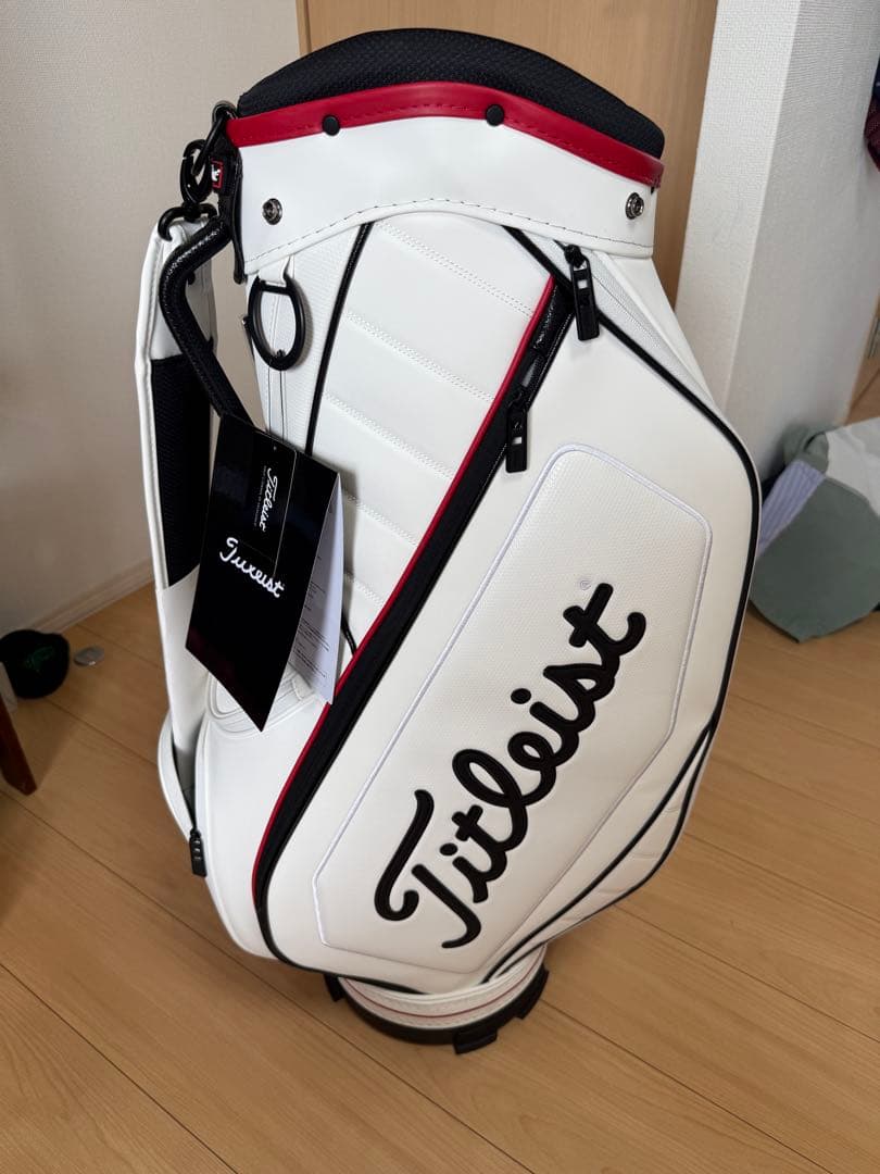 Titleist ゴルフバッグ ホワイト×レッド