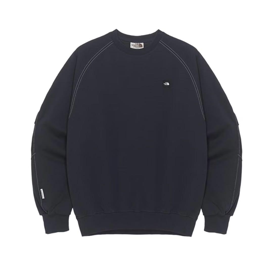 【Lサイズ】ザ・ノースフェイス ネイビー 新品タグ付き ステッチスウェットシャツ