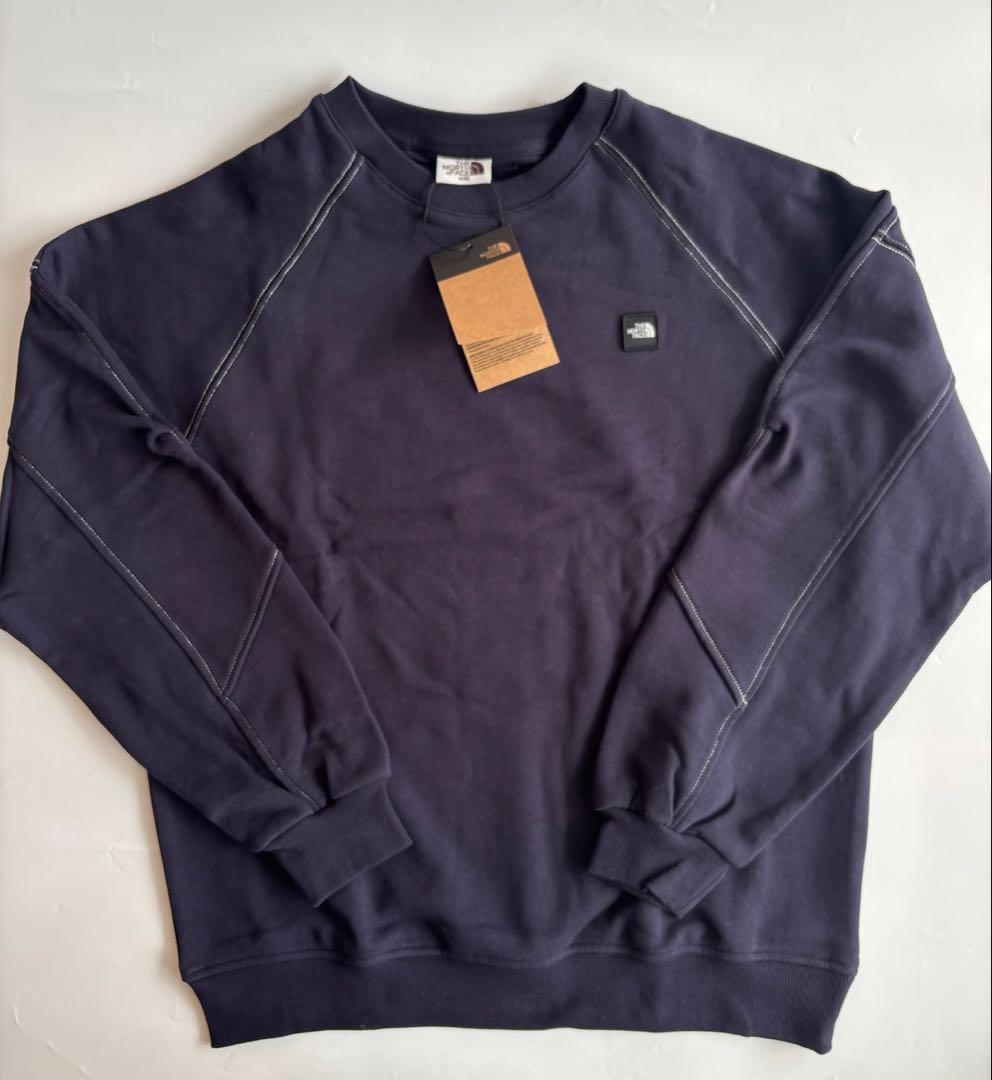 【Lサイズ】ザ・ノースフェイス ネイビー 新品タグ付き ステッチスウェットシャツ
