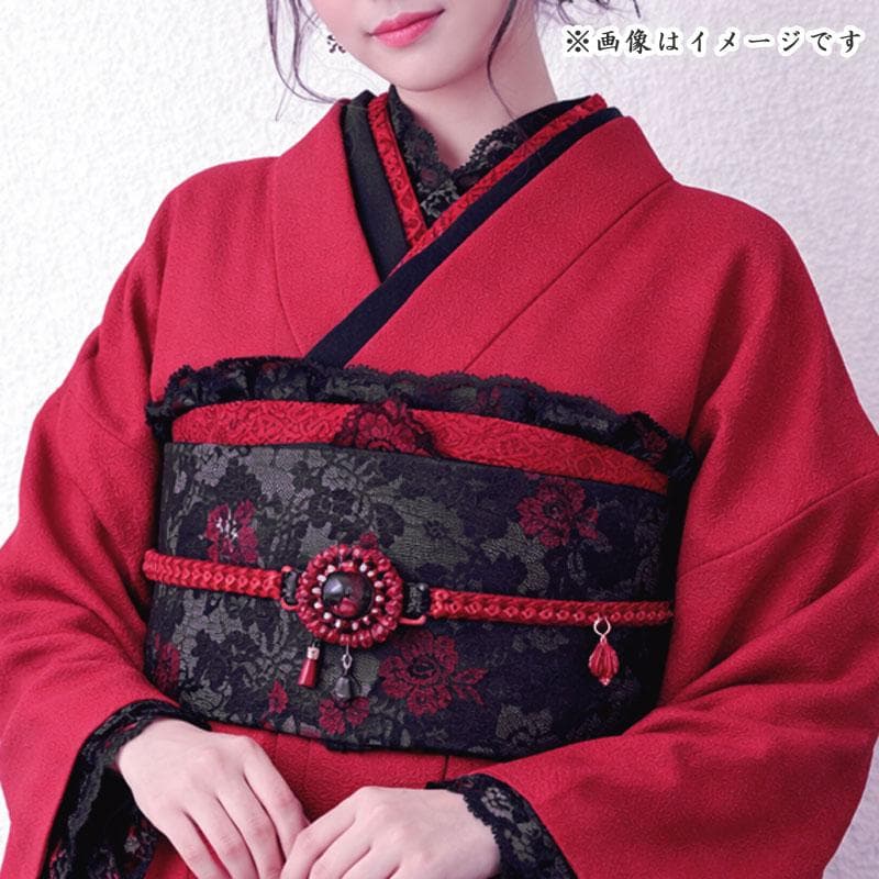 601z33〇斉藤三才 色無地振袖 赤系 シンプル モダン〇美品 成人式 結婚式