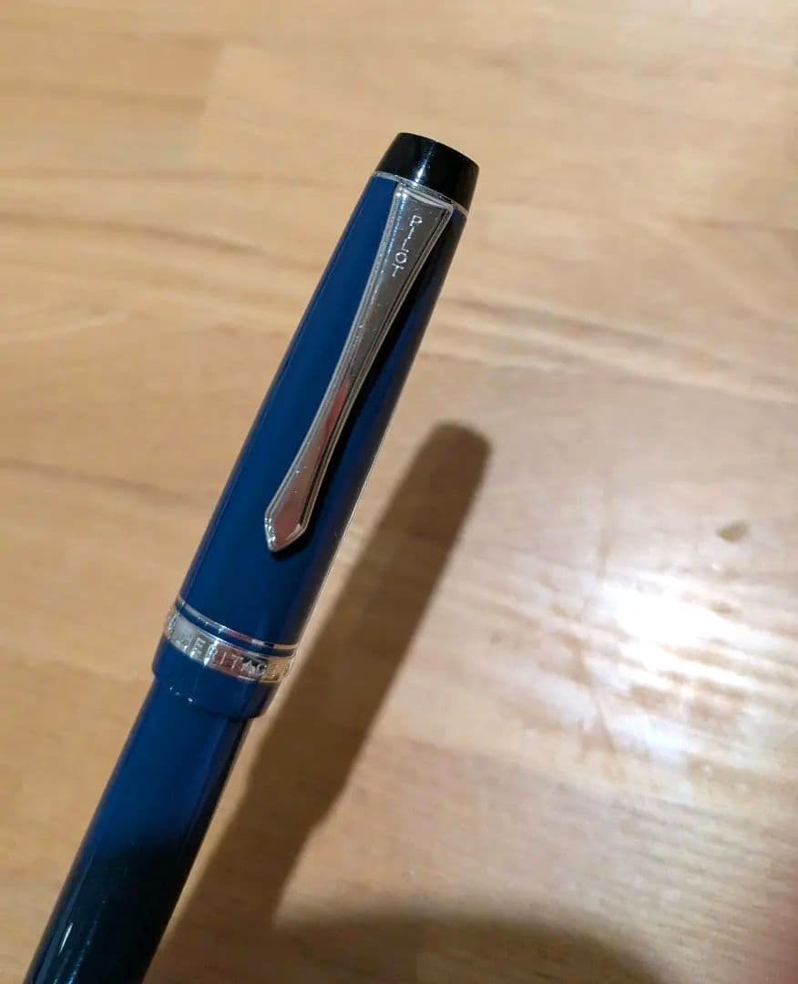 PILOT　万年筆　カスタムヘリテイジ91 F　細字　ダークブルー