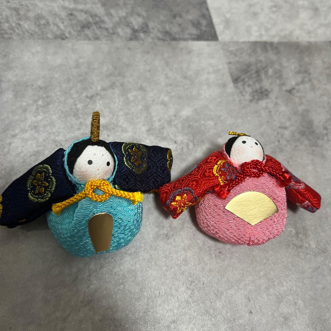 ちりめん細工 お手玉 雛人形 4段 オルゴール付き