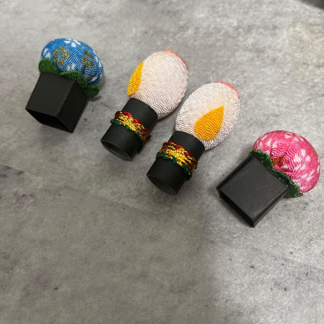 ちりめん細工 お手玉 雛人形 4段 オルゴール付き