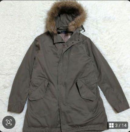 FREDPERRY モッズコート ボア フィッシュテール　月桂冠 ライナー M