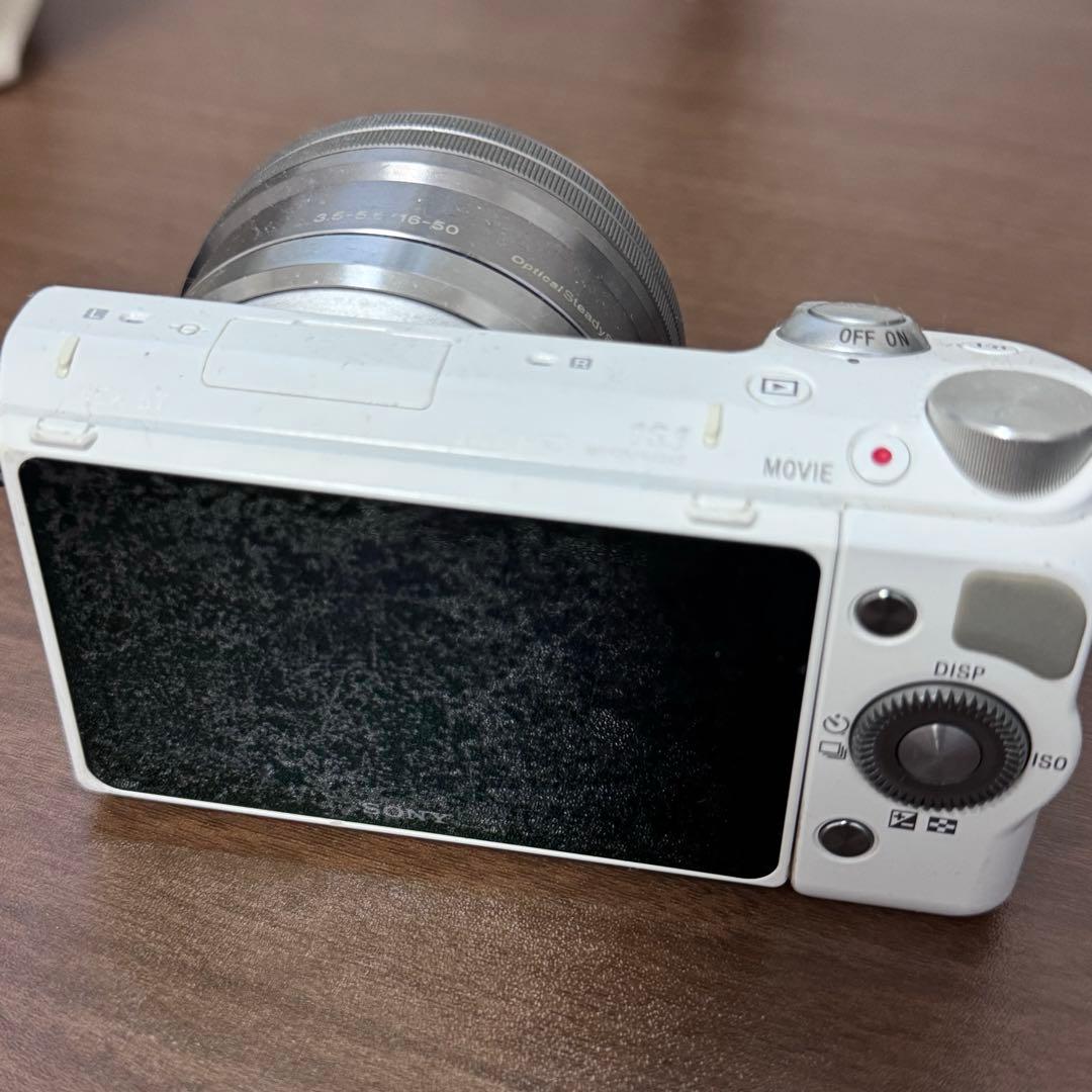 中古　SONY ソニー α NEX-5T ホワイト レンズ付　ミラーレス一眼レフ