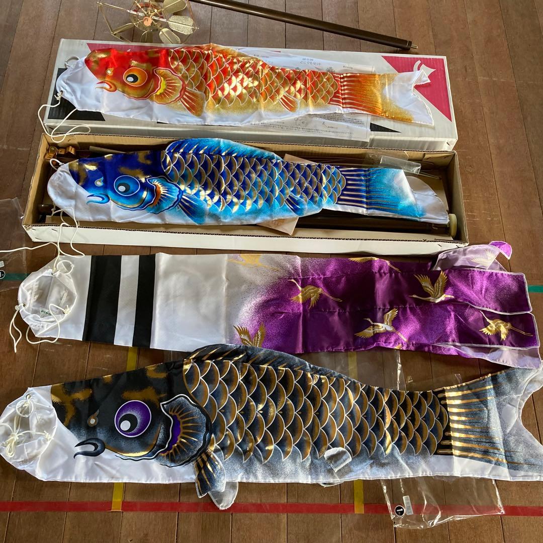 鯉のぼり　室内用大型　鯉のぼり1.2m 3匹