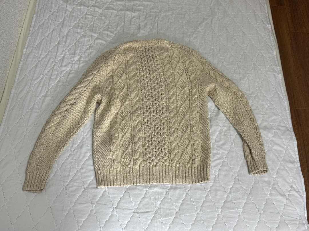 ポロ　コットンブレンド フィッシャーマンズ セーター　M