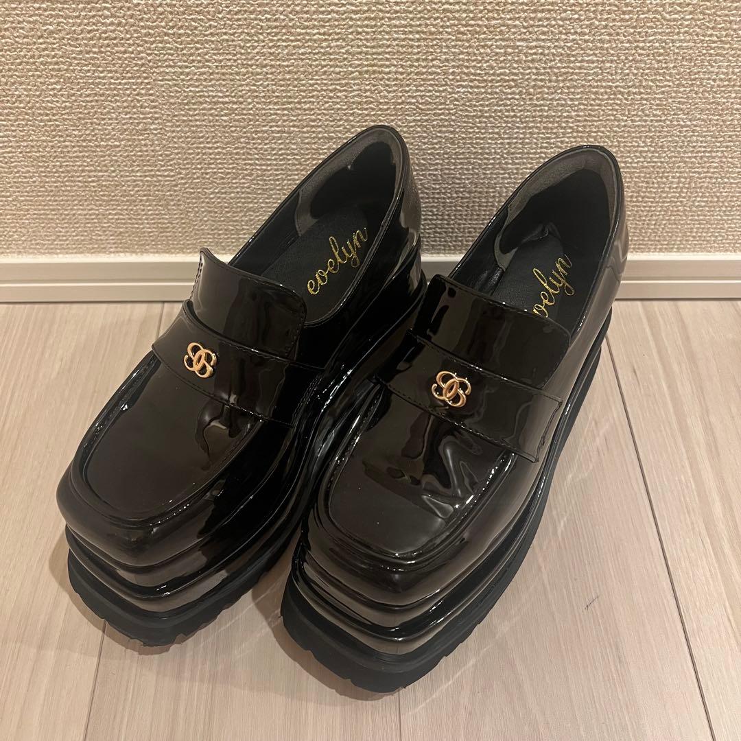 evelyn 厚底チャームローファー L 厚底ローファー スニーカー 靴 厚底