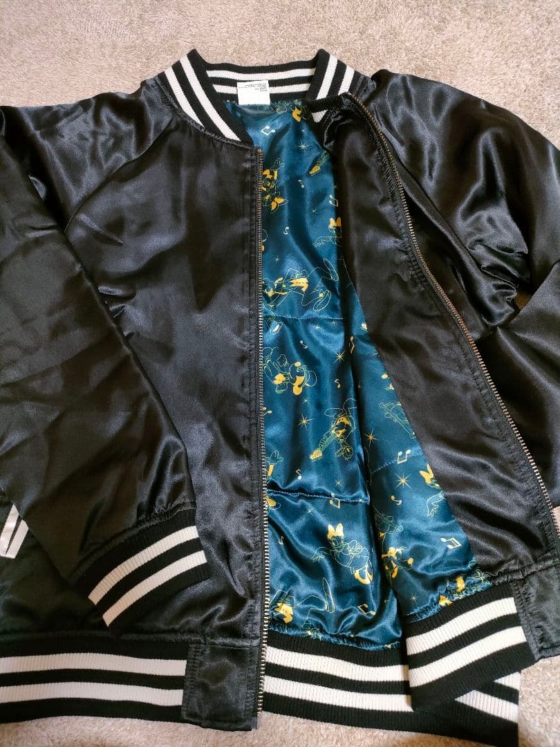 ディズニー刺繍スカジャン　【ミッキー＆フレンズ】ドラムミッキー　 レア品