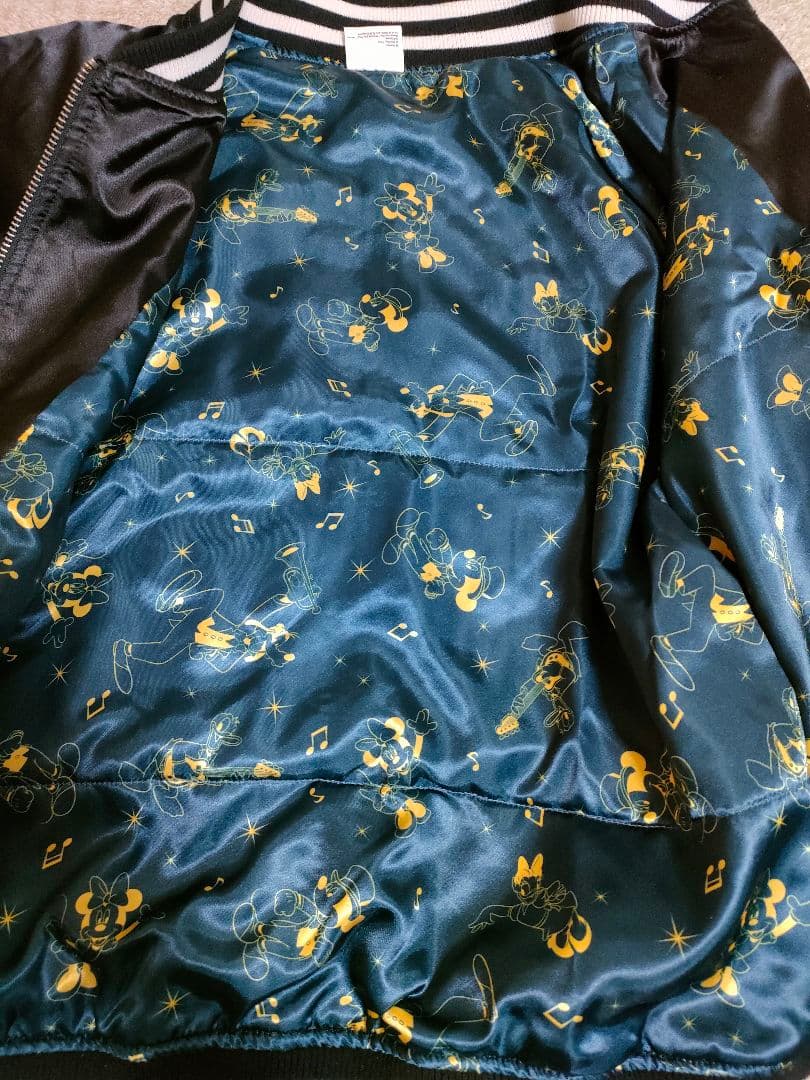 ディズニー刺繍スカジャン　【ミッキー＆フレンズ】ドラムミッキー　 レア品
