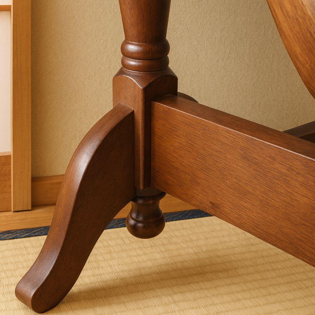 ​レトロ 姿見 楕円形 木製 スタンドミラー 天然木製 OM-340