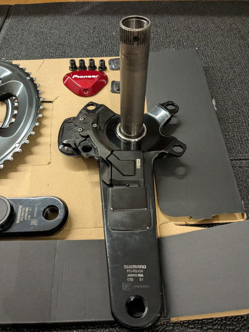 DURA-ACE 9100クランク　pioneer パワーメーター