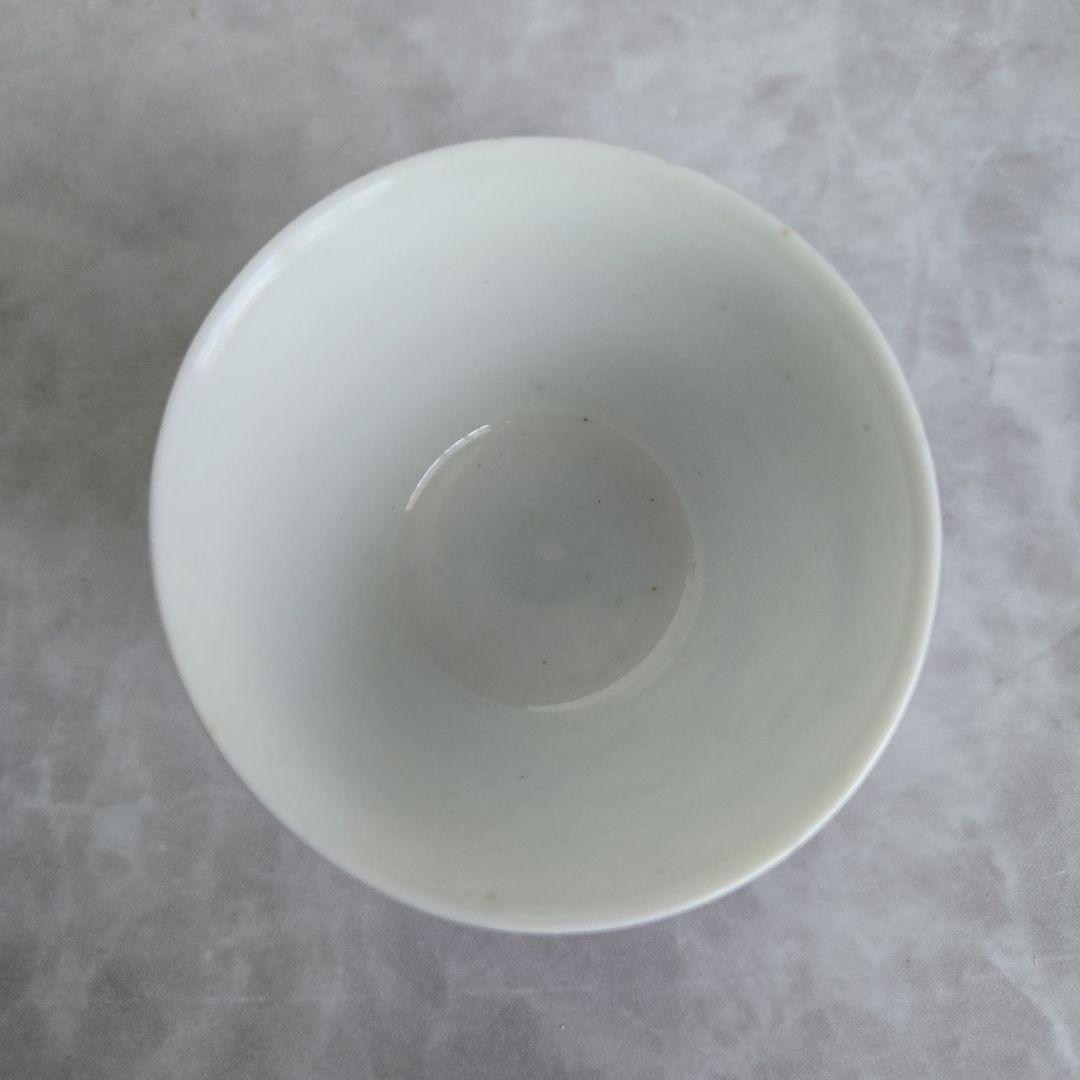 古伊万里　染付　向付　猪口　江戸時代　太鼓岩　金直し　金継ぎ　骨董　アンティーク