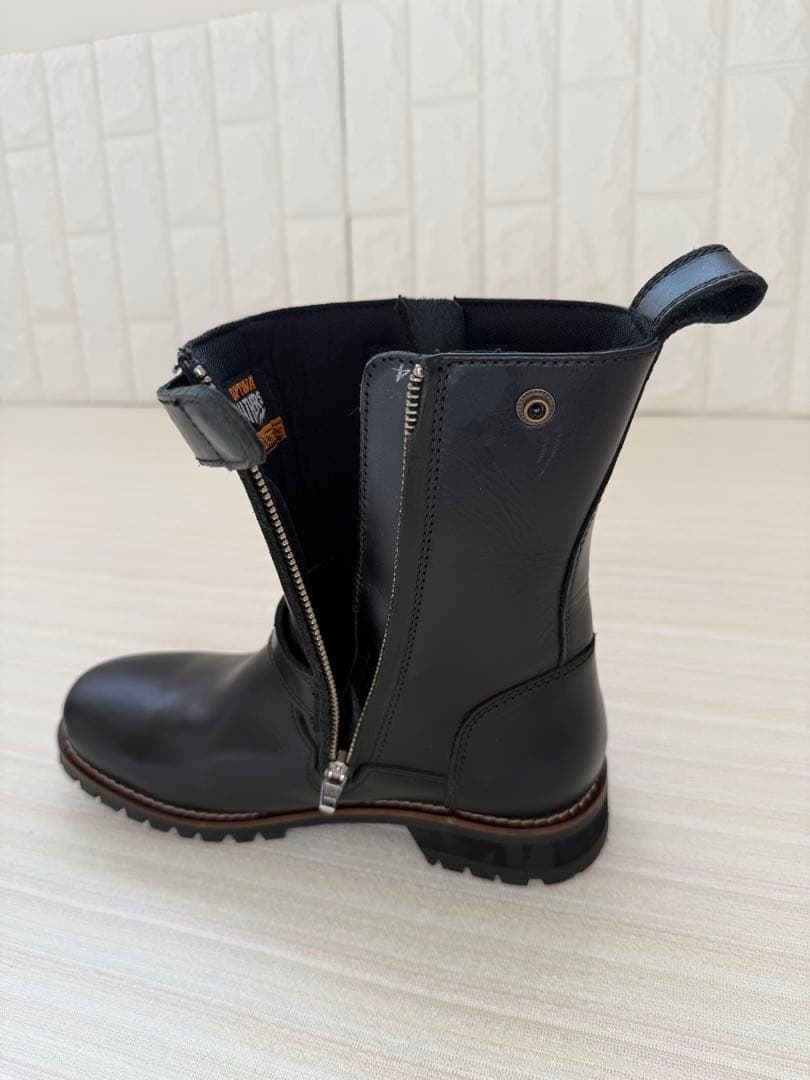 デイトナ エンジニアブーツ 24cm ブラック サイドジップ 美品 牛革