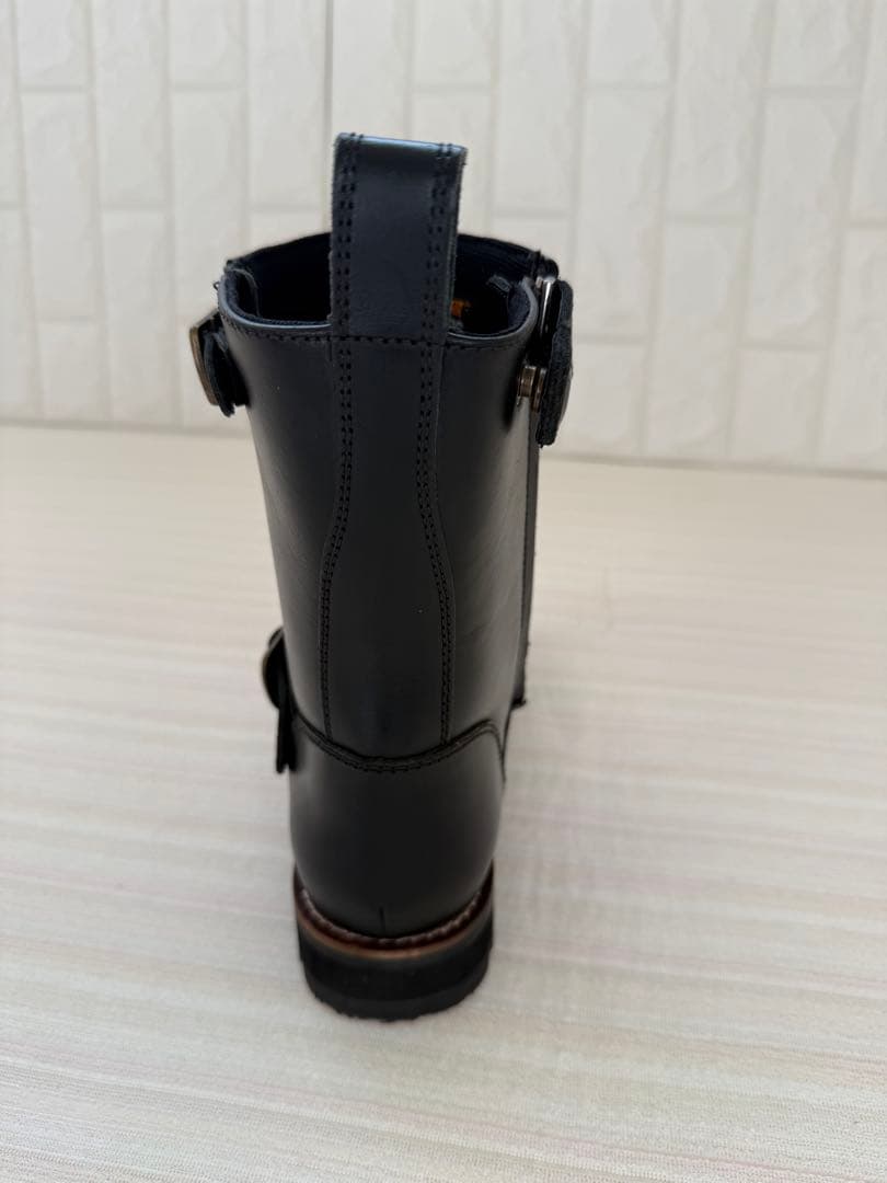 デイトナ エンジニアブーツ 24cm ブラック サイドジップ 美品 牛革