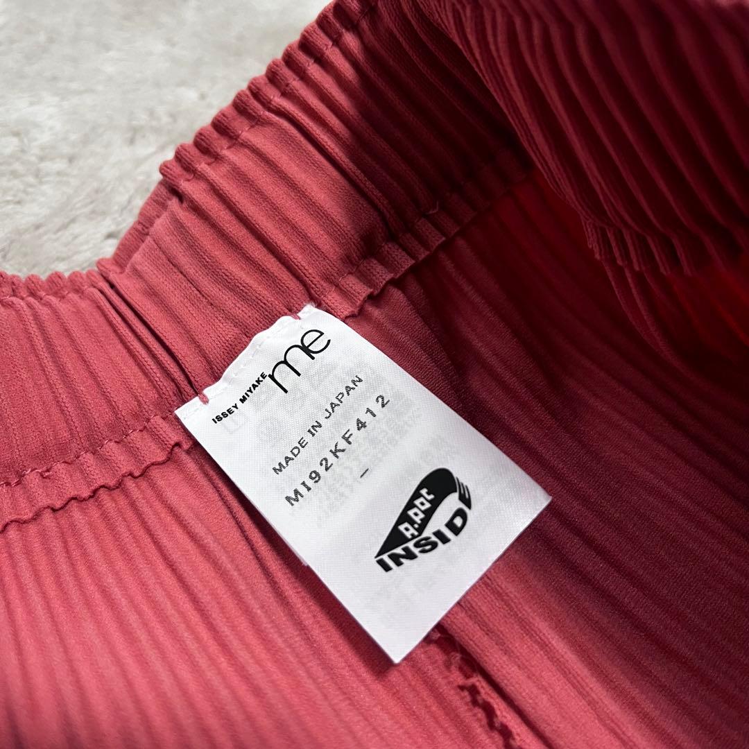 美品　イッセイミヤケ　me プリーツ　ワイドパンツ　ガウチョFINE KNIT