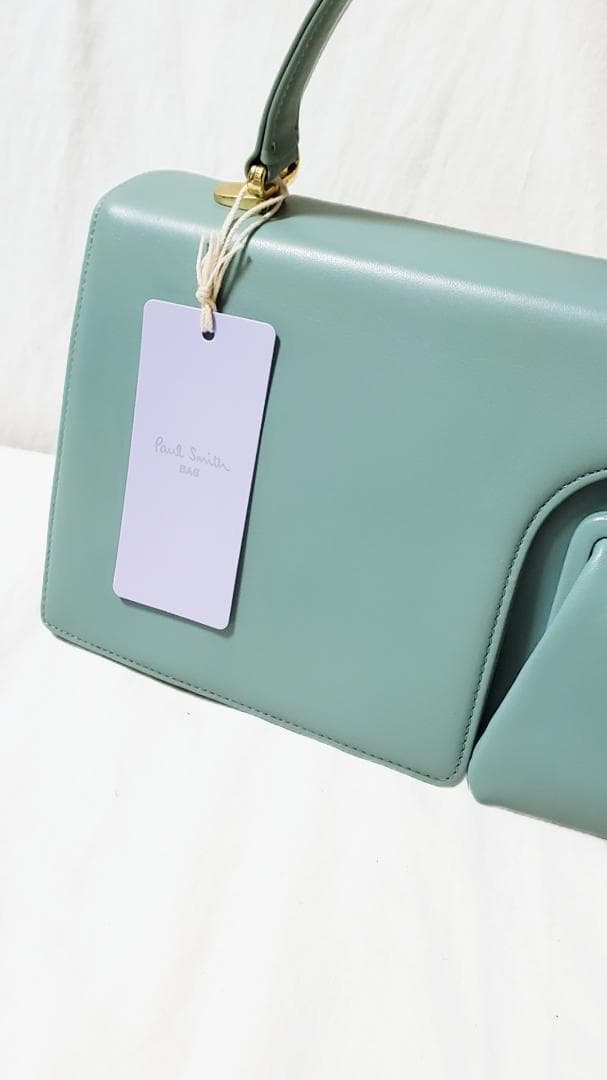 Paul Smith ミントグリーン ハンドバッグ　パーティー　結婚式