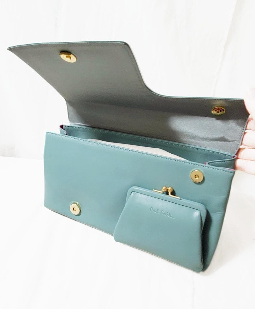 Paul Smith ミントグリーン ハンドバッグ　パーティー　結婚式