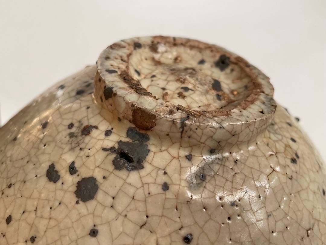 陶芸家　作家物　作者不明　箱付き　抹茶碗　茶碗　平茶碗　上口愚朗？