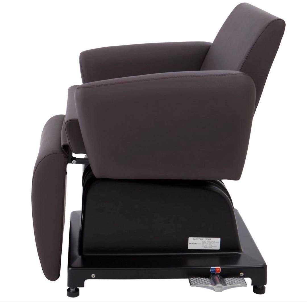 電動シャンプーチェア　ビューティーガレージ　ダークブラウン