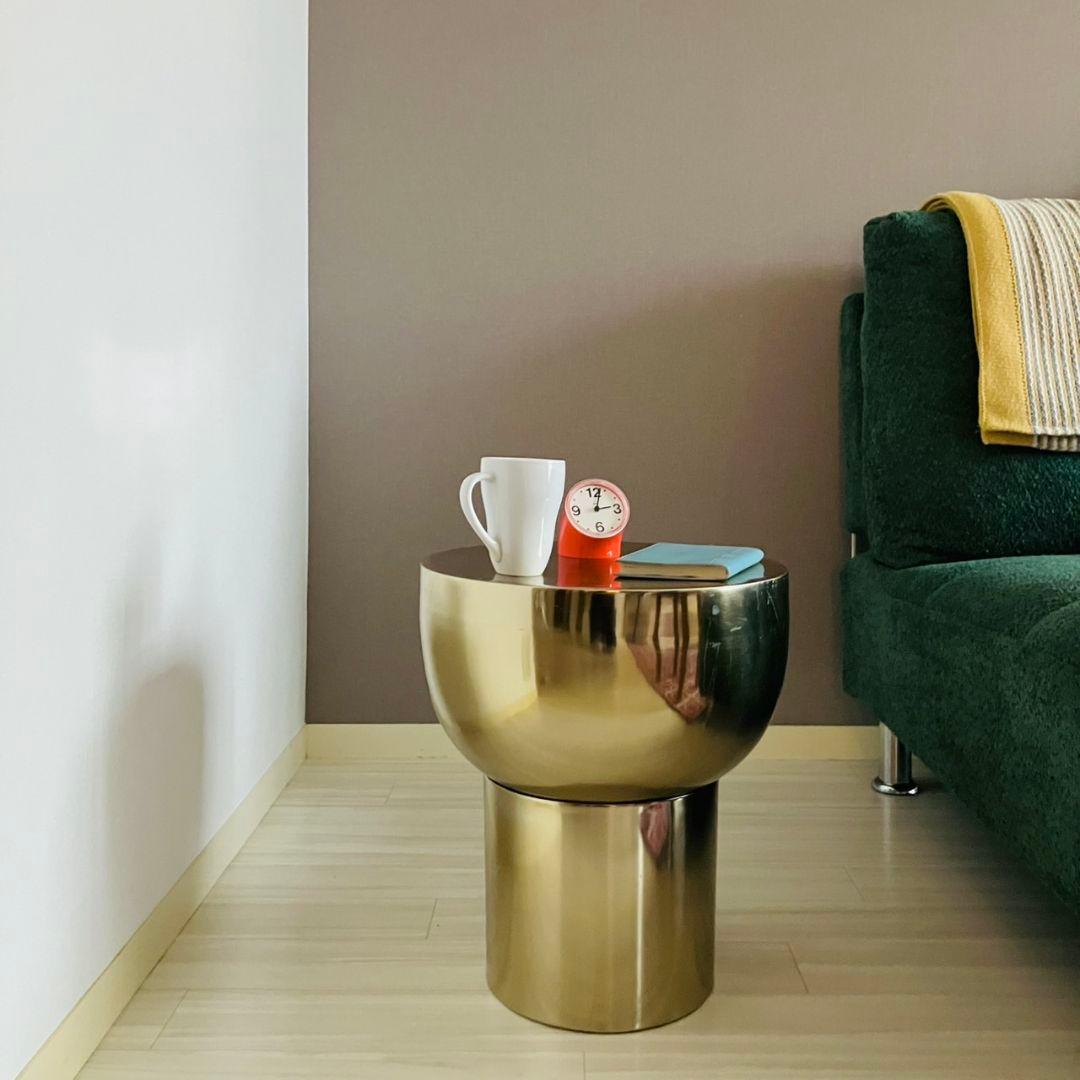 ZARA  ザラホーム サイドテーブル スツール ゴールド