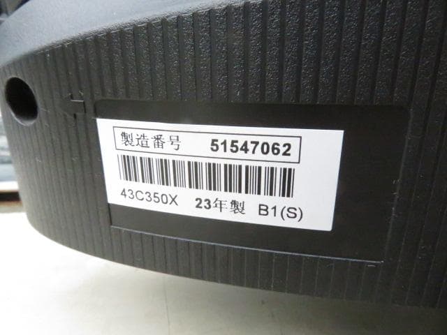 4K液晶テレビ　東芝　REGZA/レグザ　2023年　Model:43C350X