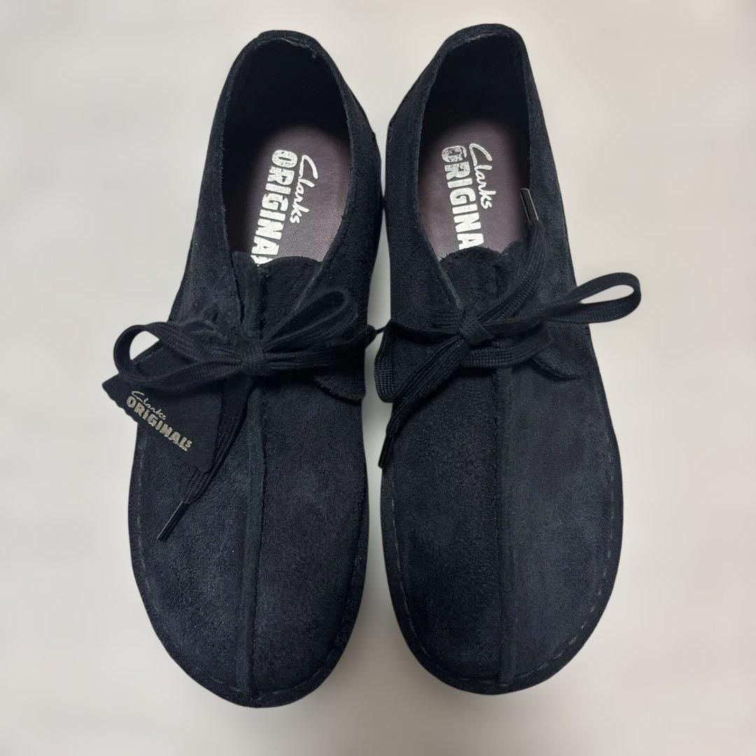 Clarks Originals ブラック Desert Trek ケア用品付き