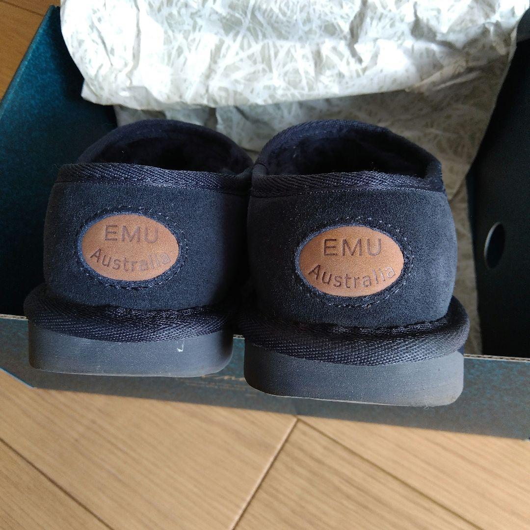 ★専用★emuネイビー スリッポンムートンブーツ。