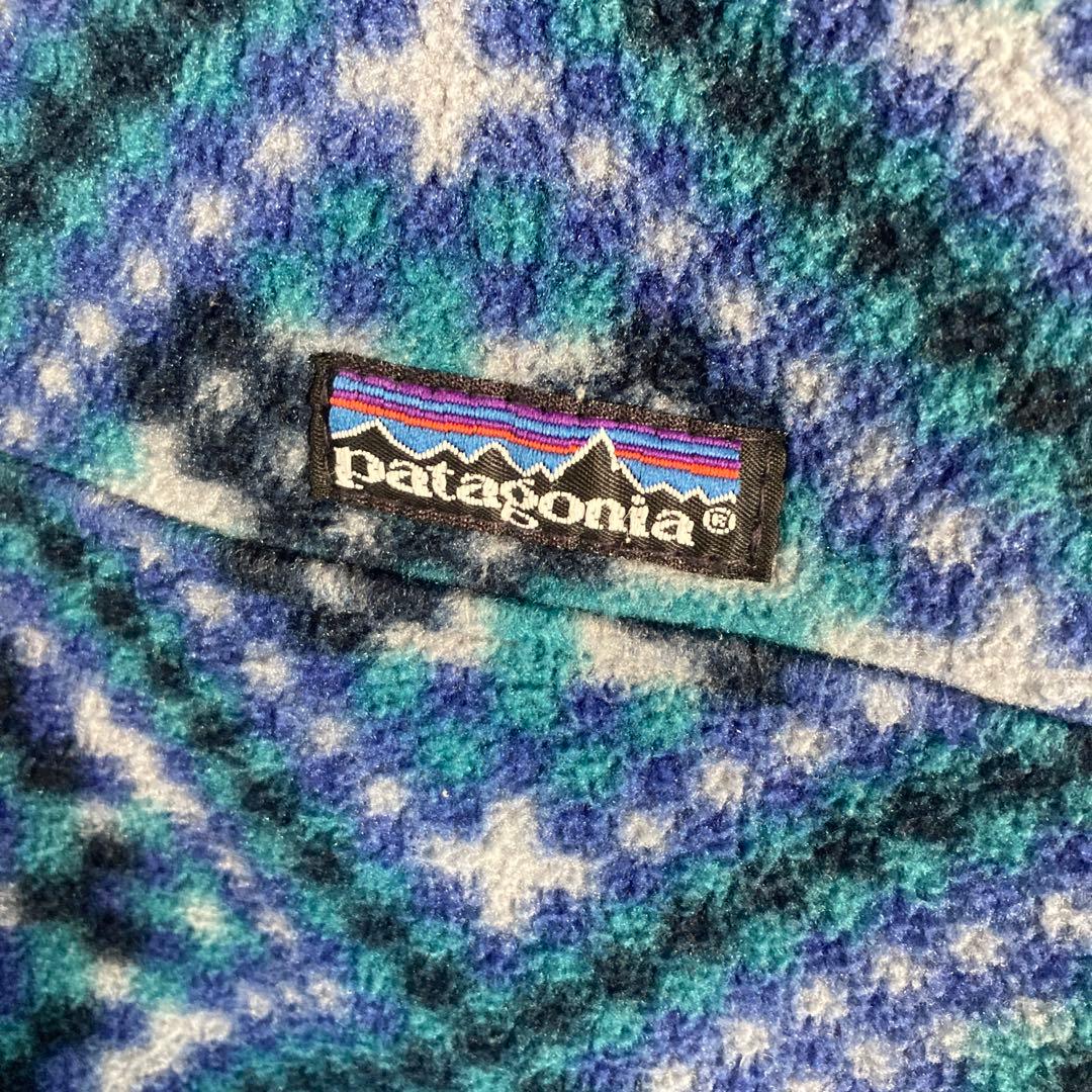 90s Patagonia snap-t パタゴニア モザイク 総柄　USA製