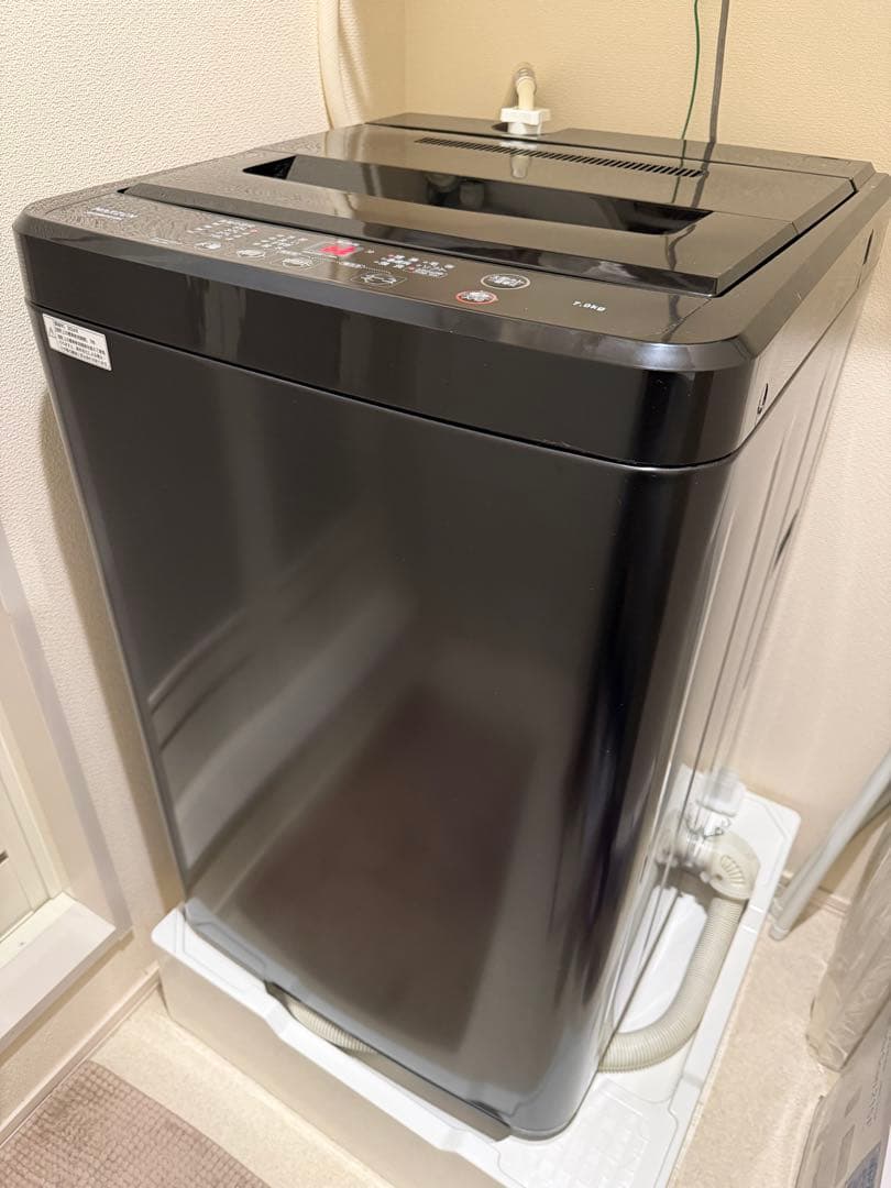 【くぅた】縦型 7kg 全自動洗濯機 MAXZEN JW70WP01BK