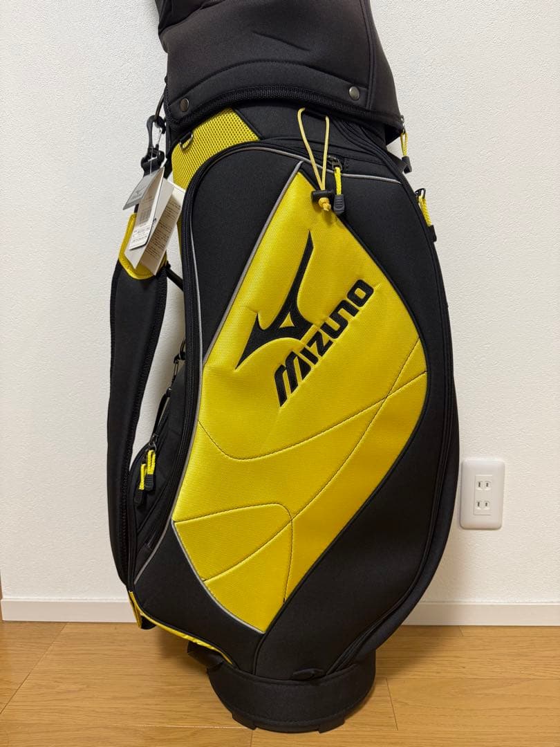 MIZUNOGOLF ミズノゴルフバック　イエロー✖︎ブラック新品未使用タグ付き⭐︎