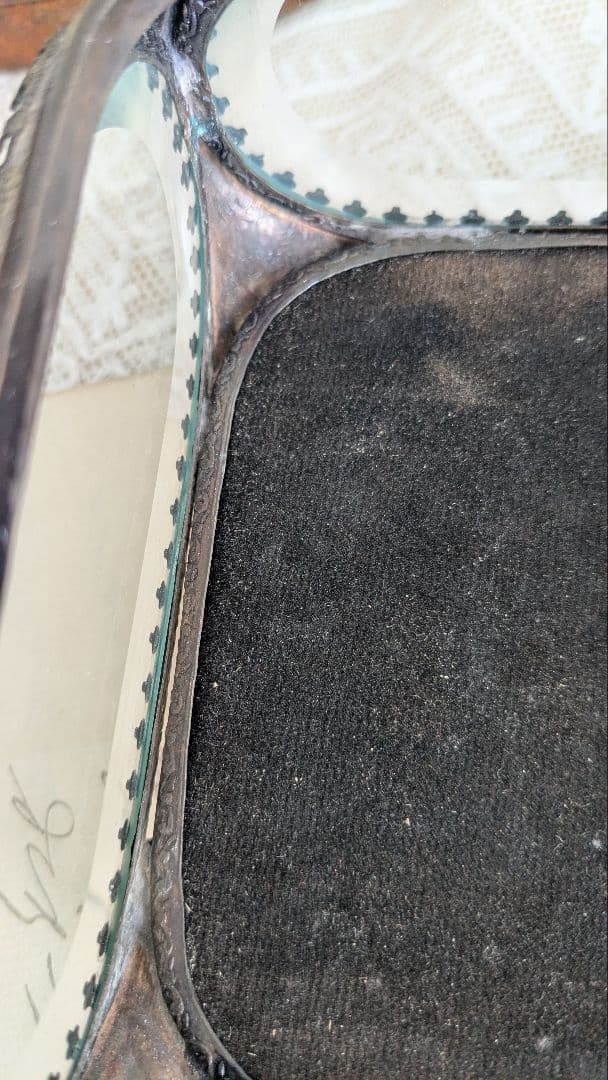 ガラス製装飾ジュエリーボックス ベベルガラス 宝石箱