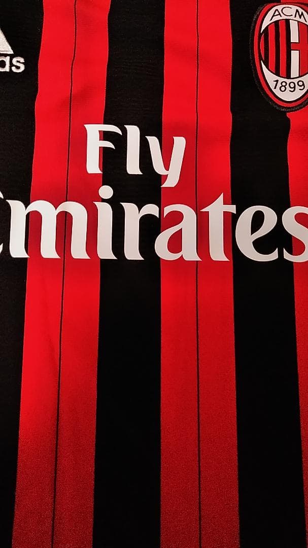 新品 ACミラン 13 14 UCL ユニフォーム ホーム 長袖 XL 4XO