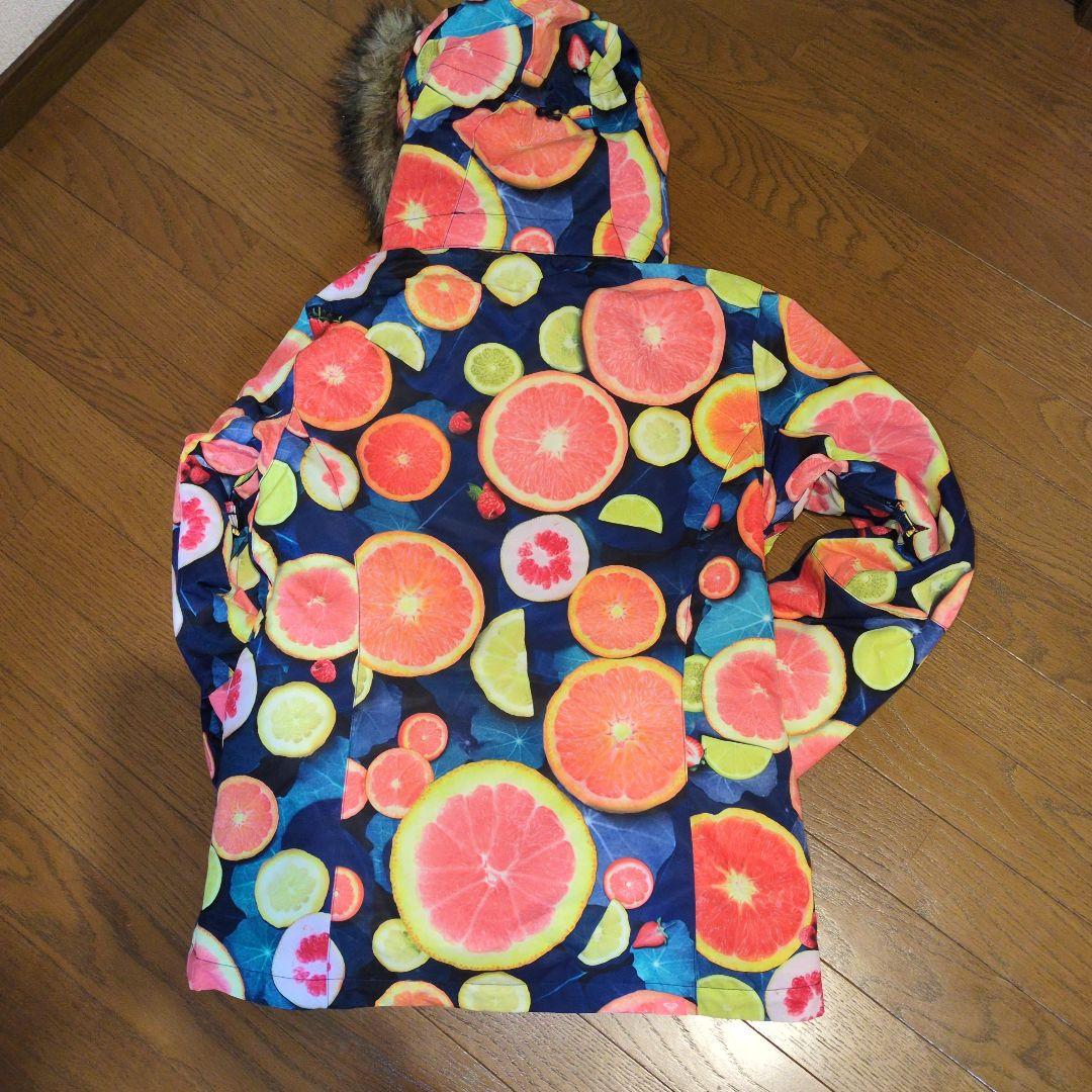 ROXY　スノボウェア　上下セット　Ｍ　フルーツ柄　　　ピンク