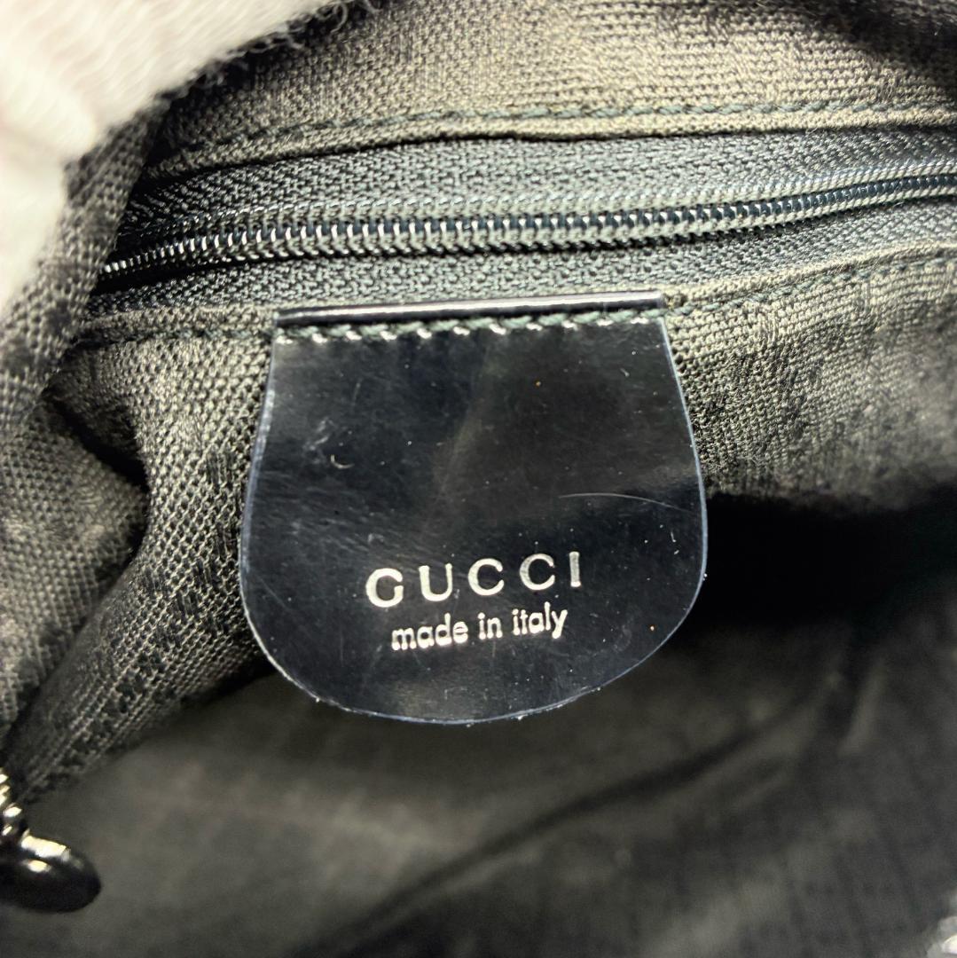 GUCCI グッチ バンブー ハンドバッグ 黒 ブラック A1359A1